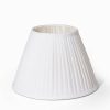 Oscar & Clothilde Lampskarm Plisserad 35,5 Cm Vit Linne | Lampskarmar