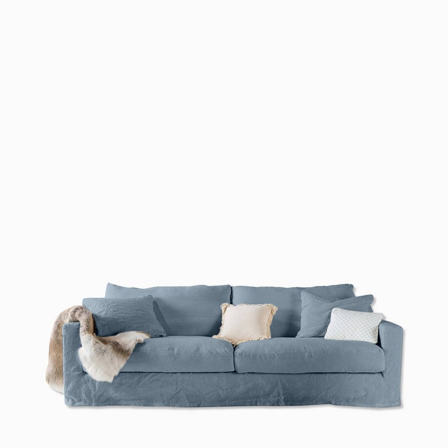 Home Spirit Soffa Capri 3-Sits Newlin Bleu Gris | Sittmobler