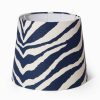 Oscar & Clothilde Lampskarm Sixten 32 Cm Zebra Bla | Lampskarmar