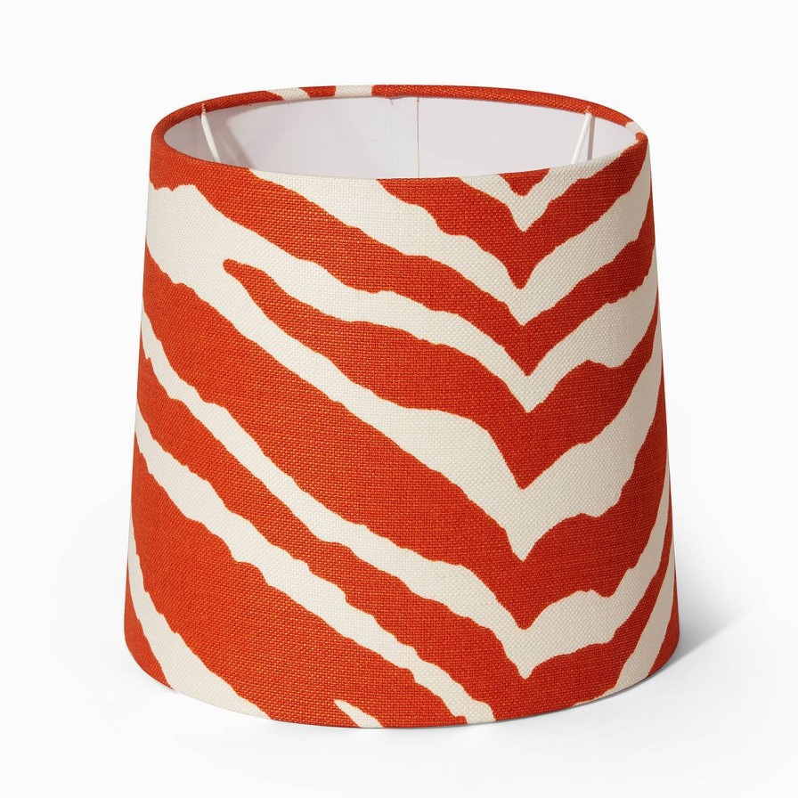 Oscar & Clothilde Lampskarm Sixten 25 Cm Zebra Orange | Lampskarmar