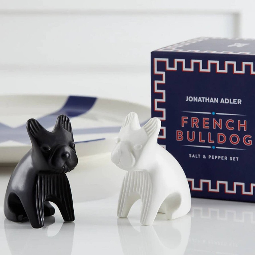 Jonathan Adler Salt Och Pepparkar Bulldog | Serveringstillbehor