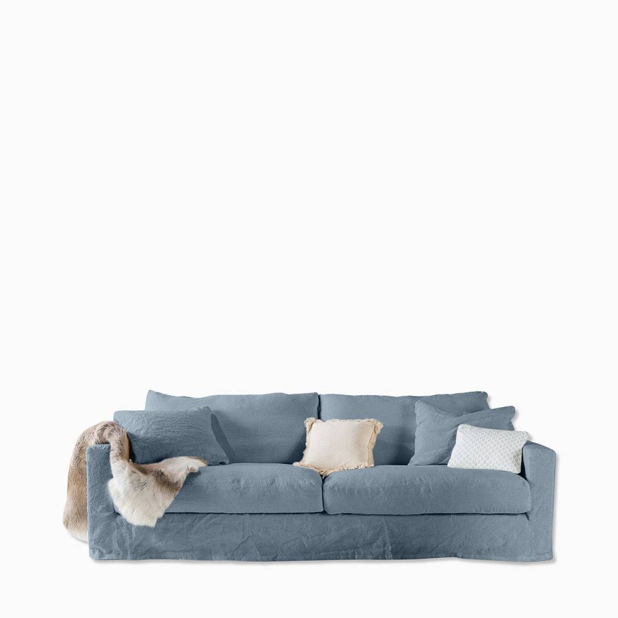 Home Spirit Soffa Capri 2-Sits Newlin Bleu Gris | Sittmobler