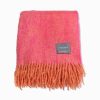 Stackelbergs Plad Orange/Pion Melange 130X170 Mohair | Pladar