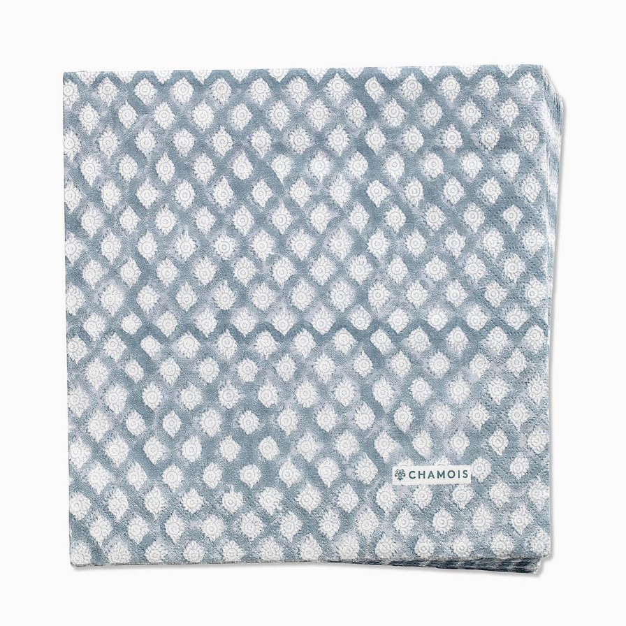 Chamois Pappersservett Medallion 50 St 40X40 Cashmere Blue | Dukningstillbehor