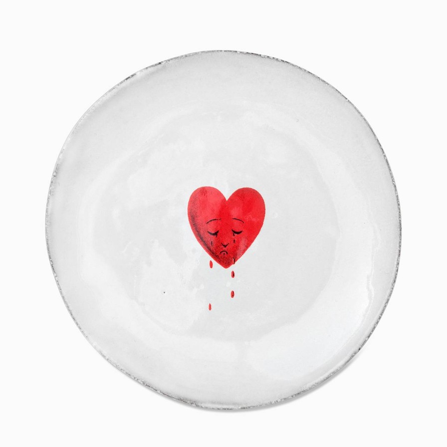 Astier de Villatte Fat Crying Heart John Derian 15,5 Cm | Dekorationsforemal