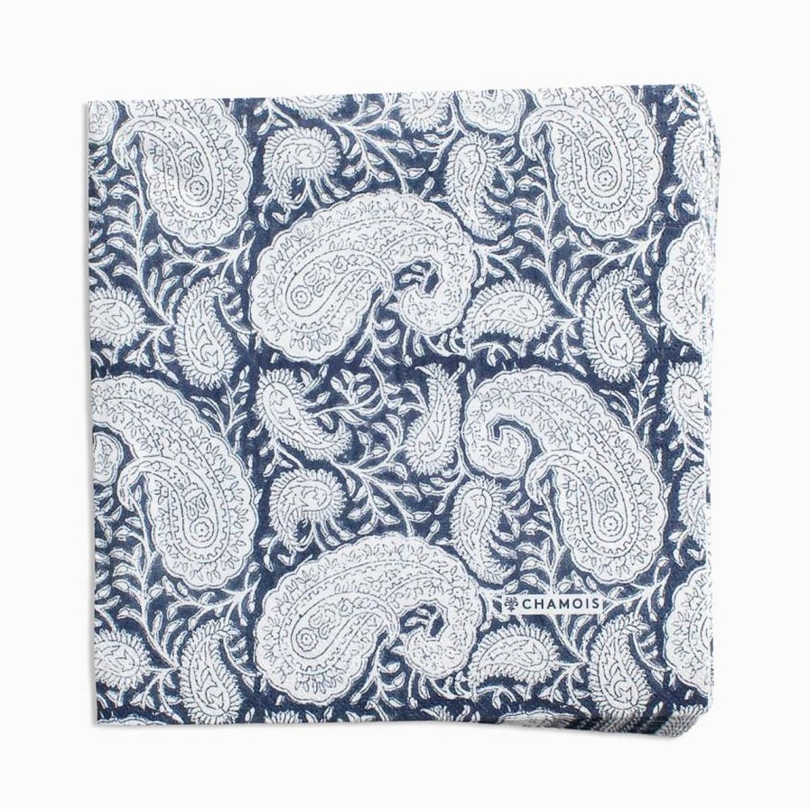 Chamois Pappersservett Big Paisley 50 St Navy 40X40 | Dukningstillbehor