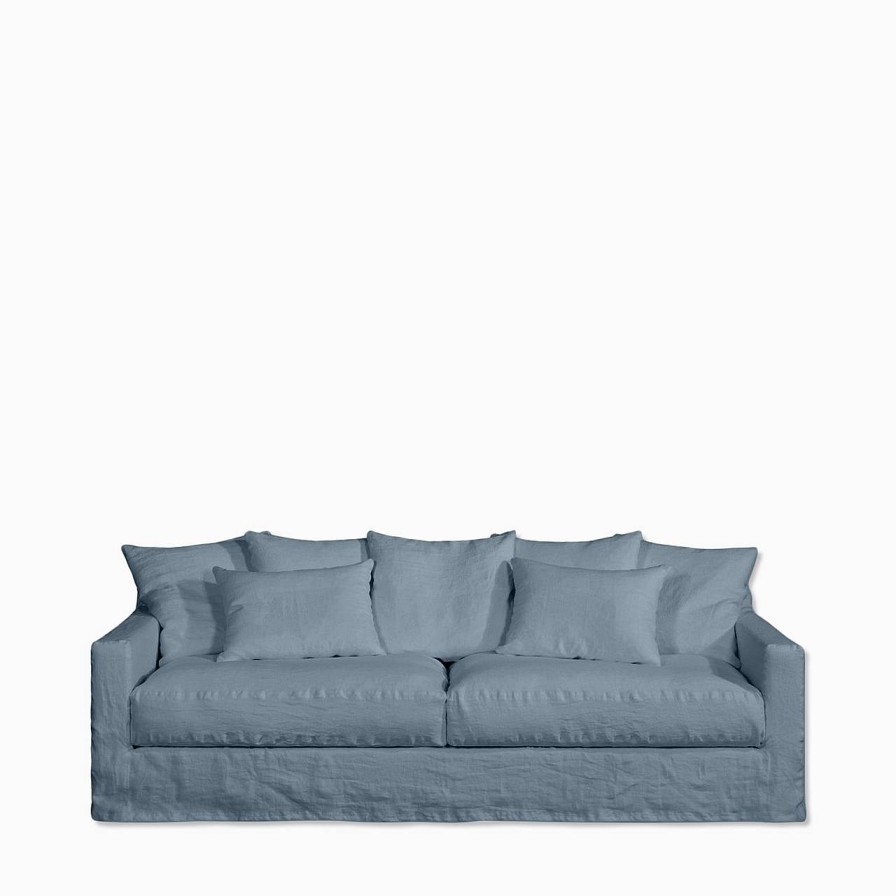 Home Spirit Soffa Biarritz 4-Sits Newlin Bleu Gris | Sittmobler