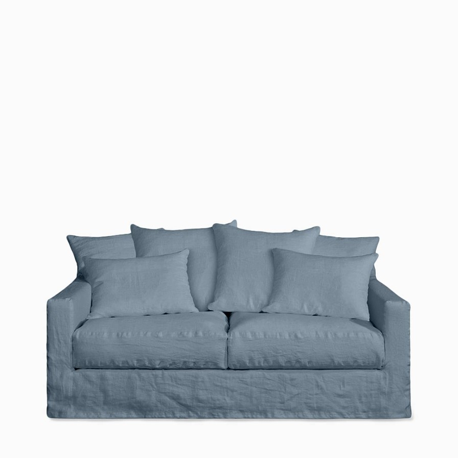 Home Spirit Soffa Biarritz 2-Sits Newlin Bleu Gris | Sittmobler