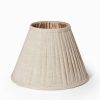 Oscar & Clothilde Lampskarm Plisserad 30,5 Cm Natur Linne | Lampskarmar