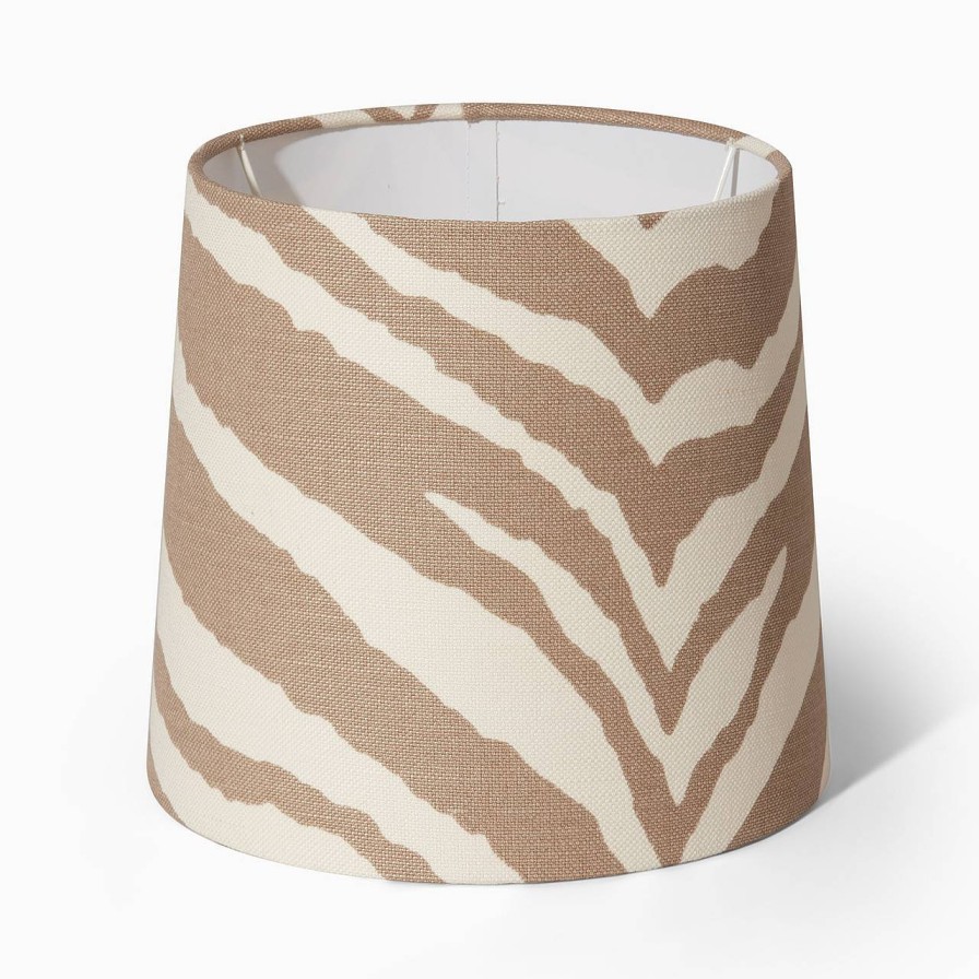 Oscar & Clothilde Lampskarm Sixten 25 Cm Zebra Beige | Lampskarmar