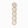 Oscar & Clothilde Spegel Dots 89X18 Cm Guld | Speglar