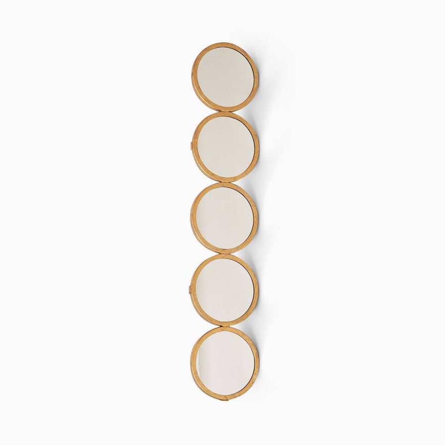 Oscar & Clothilde Spegel Dots 89X18 Cm Guld | Speglar