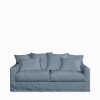 Home Spirit Soffa Biarritz 3-Sits Newlin Bleu Gris | Sittmobler