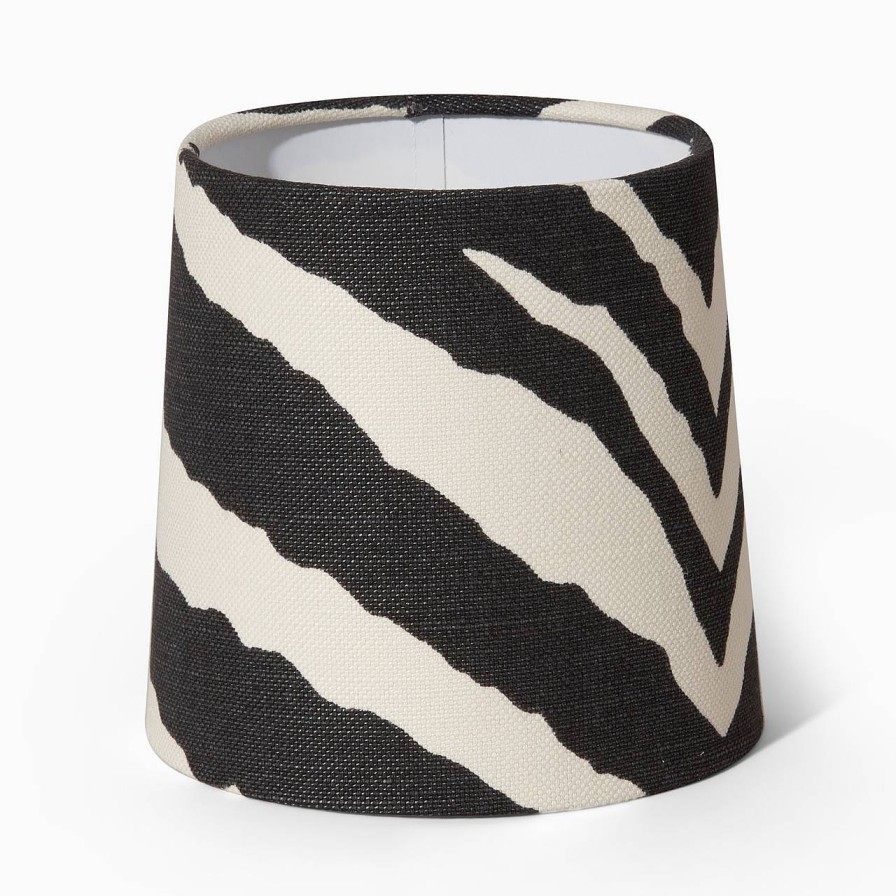 Oscar & Clothilde Lampskarm Sixten 17 Cm Zebra Svart | Lampskarmar