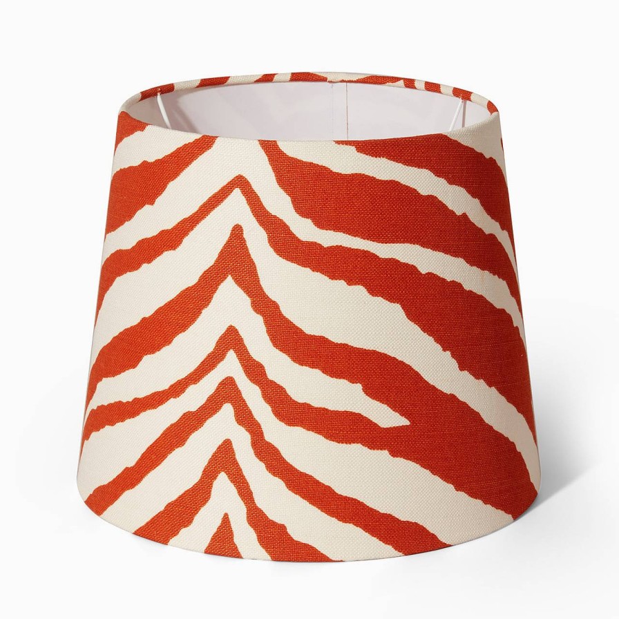 Oscar & Clothilde Lampskarm Sixten 32 Cm Zebra Orange | Lampskarmar